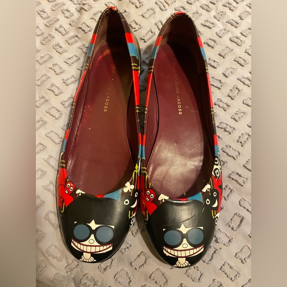 Marc by Marc Jacobs Graphic Ballet Flats Size 39.5 - Picture 2 of 8